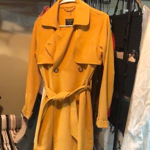 Abercrombie Yellow Trench Coat